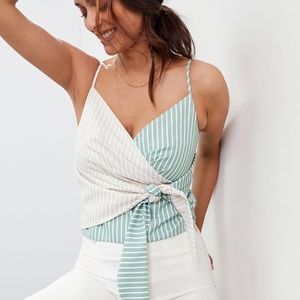 Anthropologie Tie Front Tank
